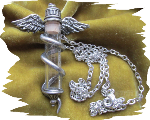 Alchemy Brings You The Rod Of Asclepius, Also Known - Pendant (498x400), Png Download