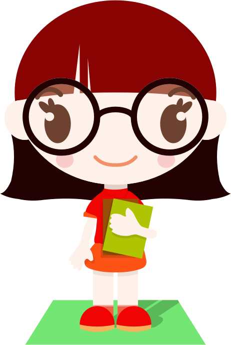 Clipart Nerd Girl - Girl Nerd Clipart (462x688), Png Download