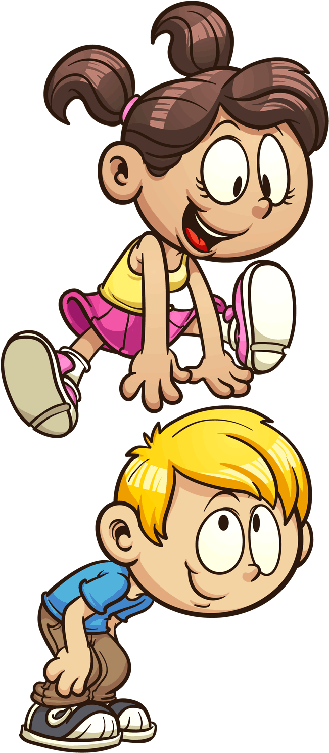 Children - Kids Playing Vector Png (660x1491), Png Download