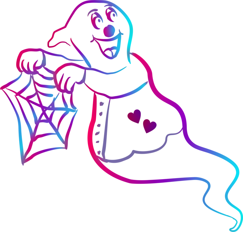 Spider Web Ghost Drawing Free Commercial Clipart - Phantom Clipart (785x750), Png Download
