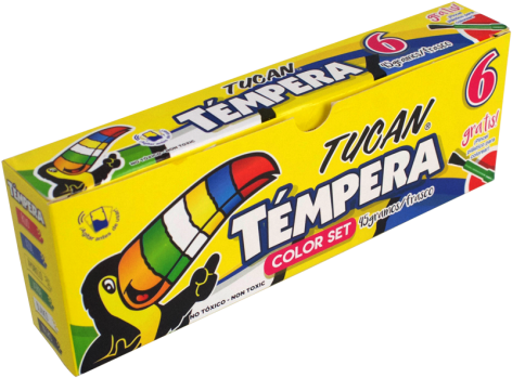Témpera Tucan Clásica 6 Colores - Painting (530x530), Png Download