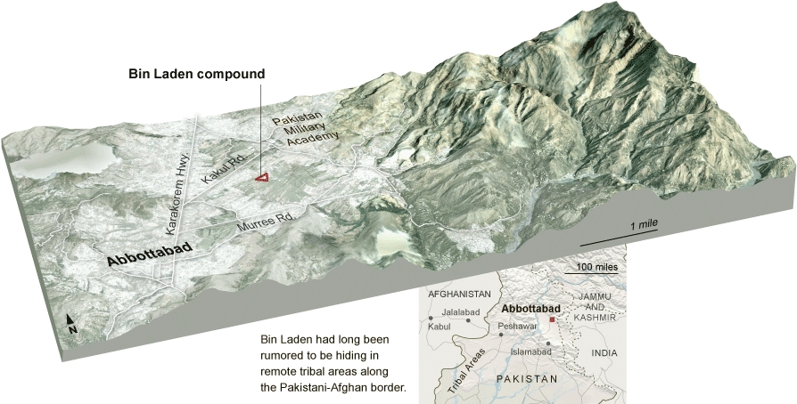 Finding The Town Where He Was Hiding - Abbottabad Bin Laden (909x458), Png Download