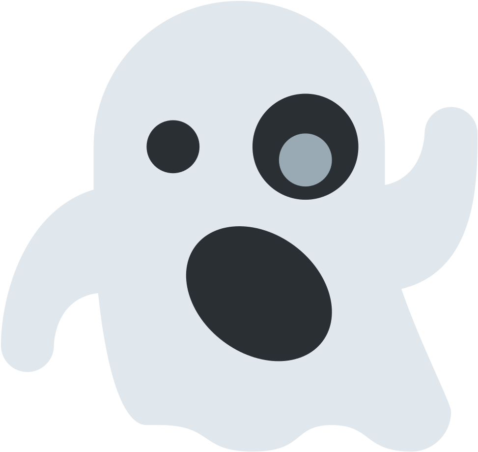 File Twemoji Wikimedia Commons Png Ghost Emoji Svg - Twitter Ghost Emoji (1024x1024), Png Download
