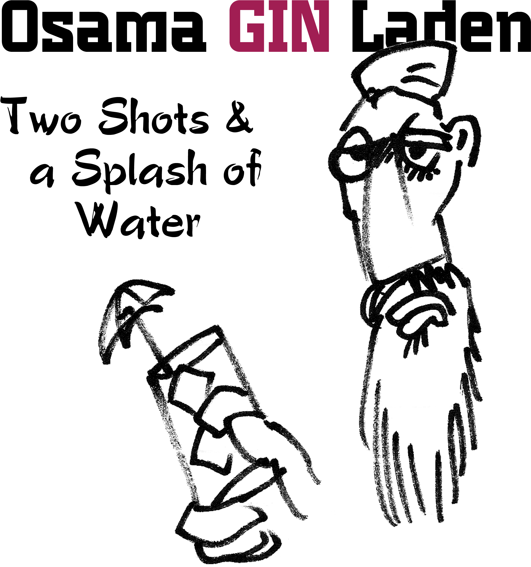 Osama Gin Laden T Shirt - Eklectikboutik Cat Acrylic Bright Multicolor Printed (2401x2545), Png Download