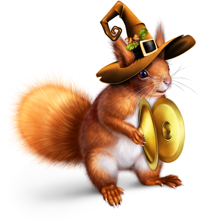 Chez Laly - Squirrel Cymbals Cartoon (800x800), Png Download