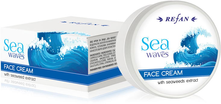 Sea Waves - Крем Для Лица Sea Waves Рефан (800x402), Png Download