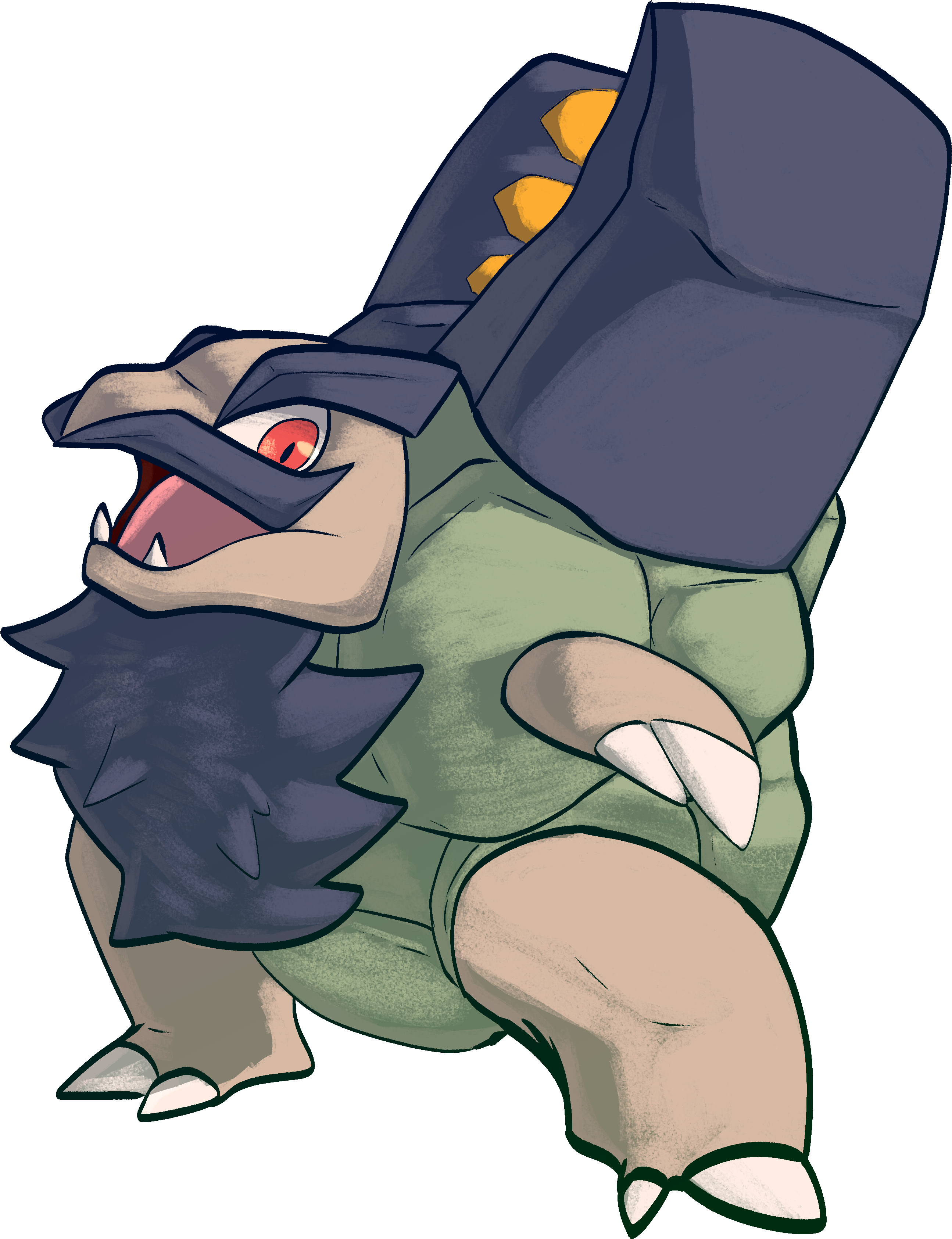 Alolan Golem (2680x3460), Png Download