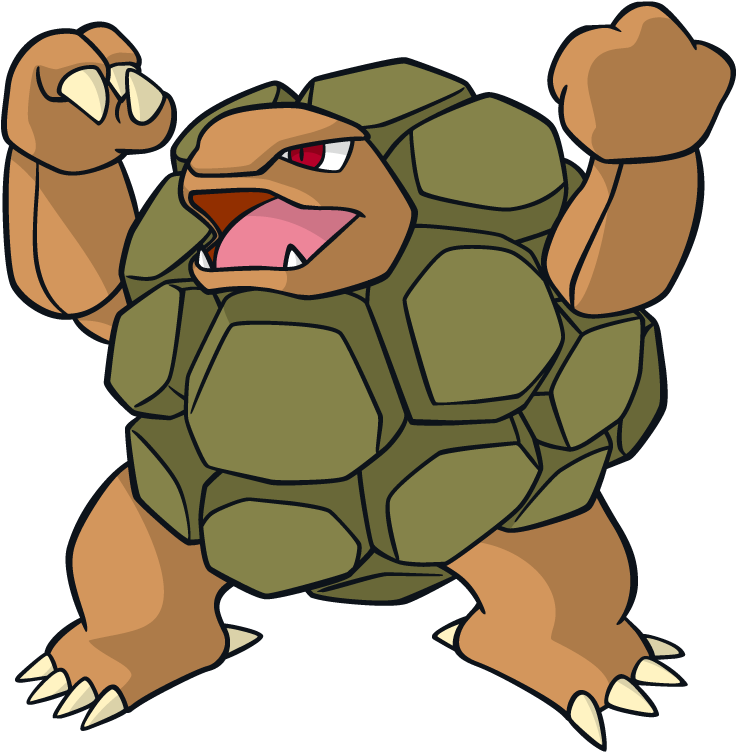 Golem Pokemon Character Vector Art - Golem Pokemon (800x800), Png Download