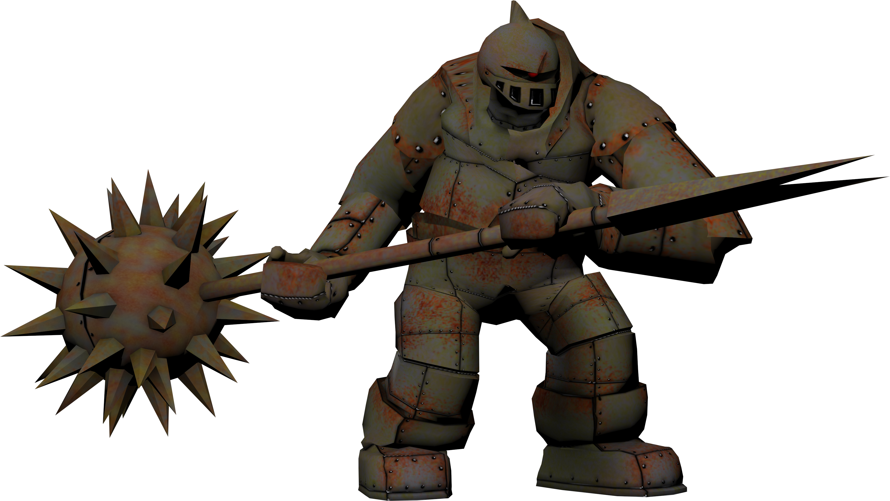 Metal Golem Front Metal Golem Side Metal Golem Swing - Metal (4096x3112), Png Download