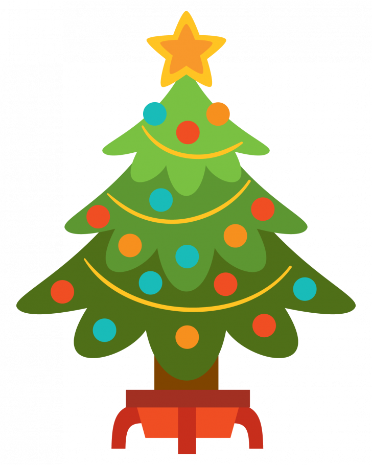Christmas Clipart Decorations Free Download Best Christmas - Christmas Tree Clipart Png (728x910), Png Download