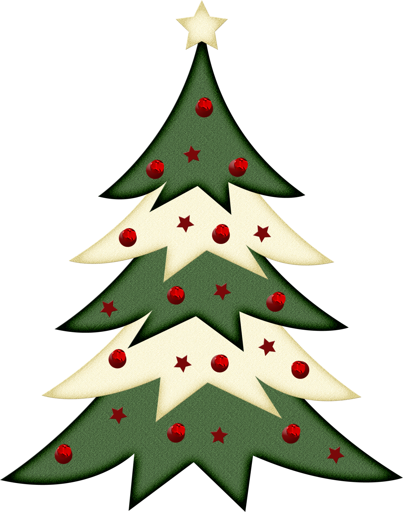 Merry Christmas - Fun Christmas Tree Clipart (1294x1643), Png Download