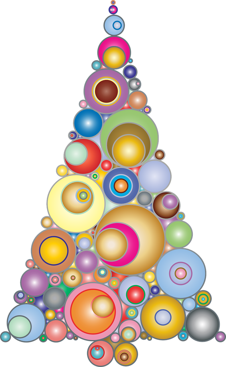 How To Draw A Christmas Tree - Rainbow Christmas Tree Transparent (789x1280), Png Download