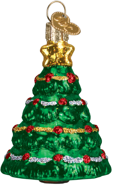 Old World Christmas Mini Tree Glass Ornament - Christmas Ornament (900x900), Png Download