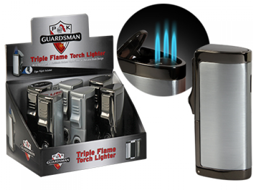 Guardsman Triple Flame Torch Lighter - Triple Torch Lighter (500x500), Png Download