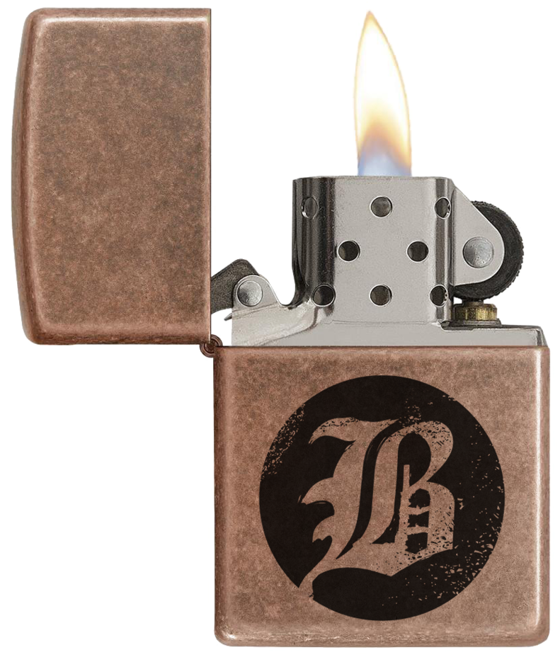 Beartooth Zippo Lighter - Zippo Lighter: Antique Copper - 301fb (1024x1024), Png Download