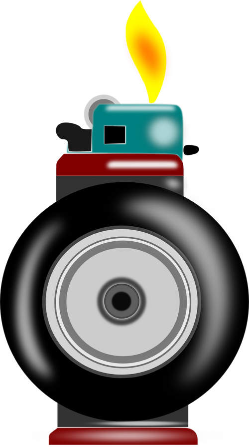 Cigarette - Lighter (500x895), Png Download