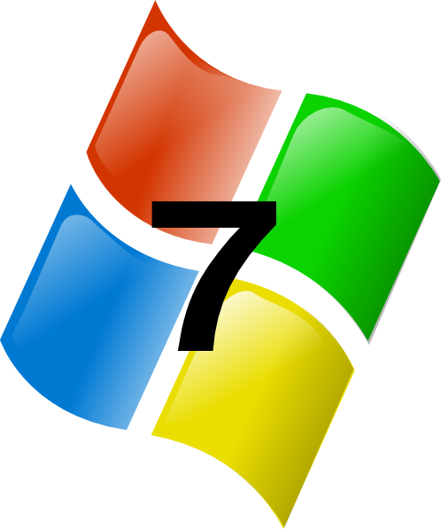 Windows 7 Clip Art - Windows 7 Clipart (498x597), Png Download