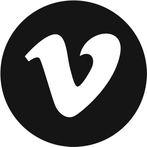 Vimeo Black Icon, Vimeo, Black, White Png And Vector - Twitter Logo Black Vector (640x640), Png Download