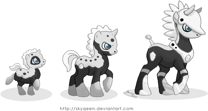 Aggron, Aron, Artist - Powerful Earth Pony (1024x627), Png Download