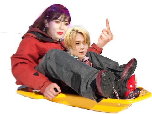 Last We Checked On The Story Of Hyuna And Pentagon's - Hyuna And E Dawn (566x419), Png Download