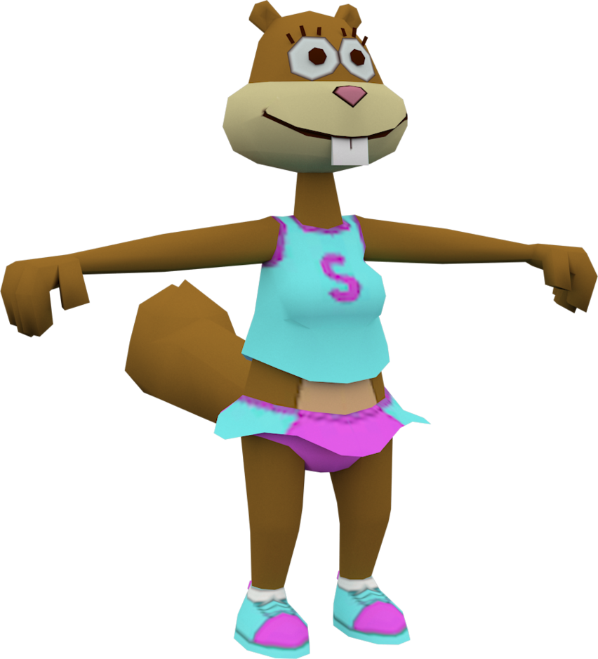 Sandy In A Cheerleader Outfit - Nicktoons Battle For Volcano Island Cover (852x938), Png Download