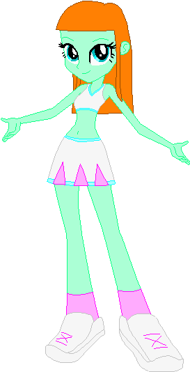 Female Reporter As A Cheerleader - Equestria (286x544), Png Download