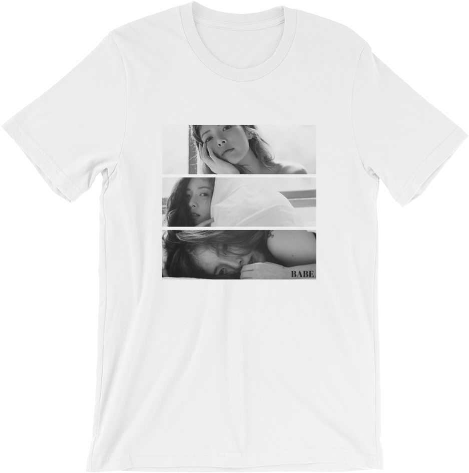 Hyuna Babe Tee - Monochrome (1000x1000), Png Download