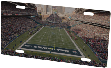 Seattle Seahawks Stadium Metal Photo - Seattle Seahawks Stadium (480x360), Png Download