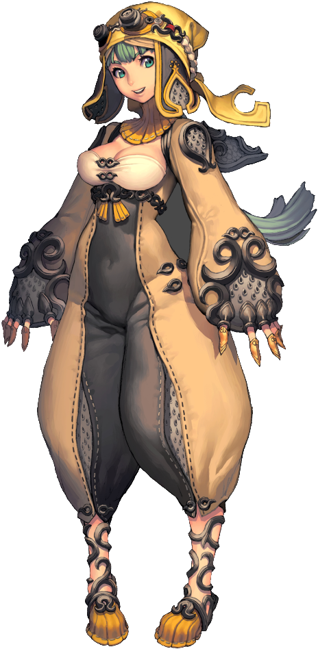 Blade & Soul By Team Bloodlust - Blade And Soul Little Characters (584x1023), Png Download