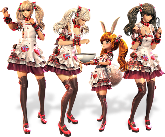 Melt Hearts With New Valentine's Day Costumes Available - Blade And Soul Outfits 2017 (740x450), Png Download