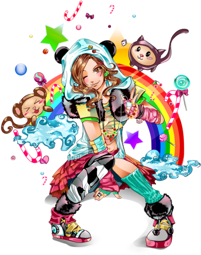 Hip Hop Girl - Hip Hop Girls Anime (400x550), Png Download