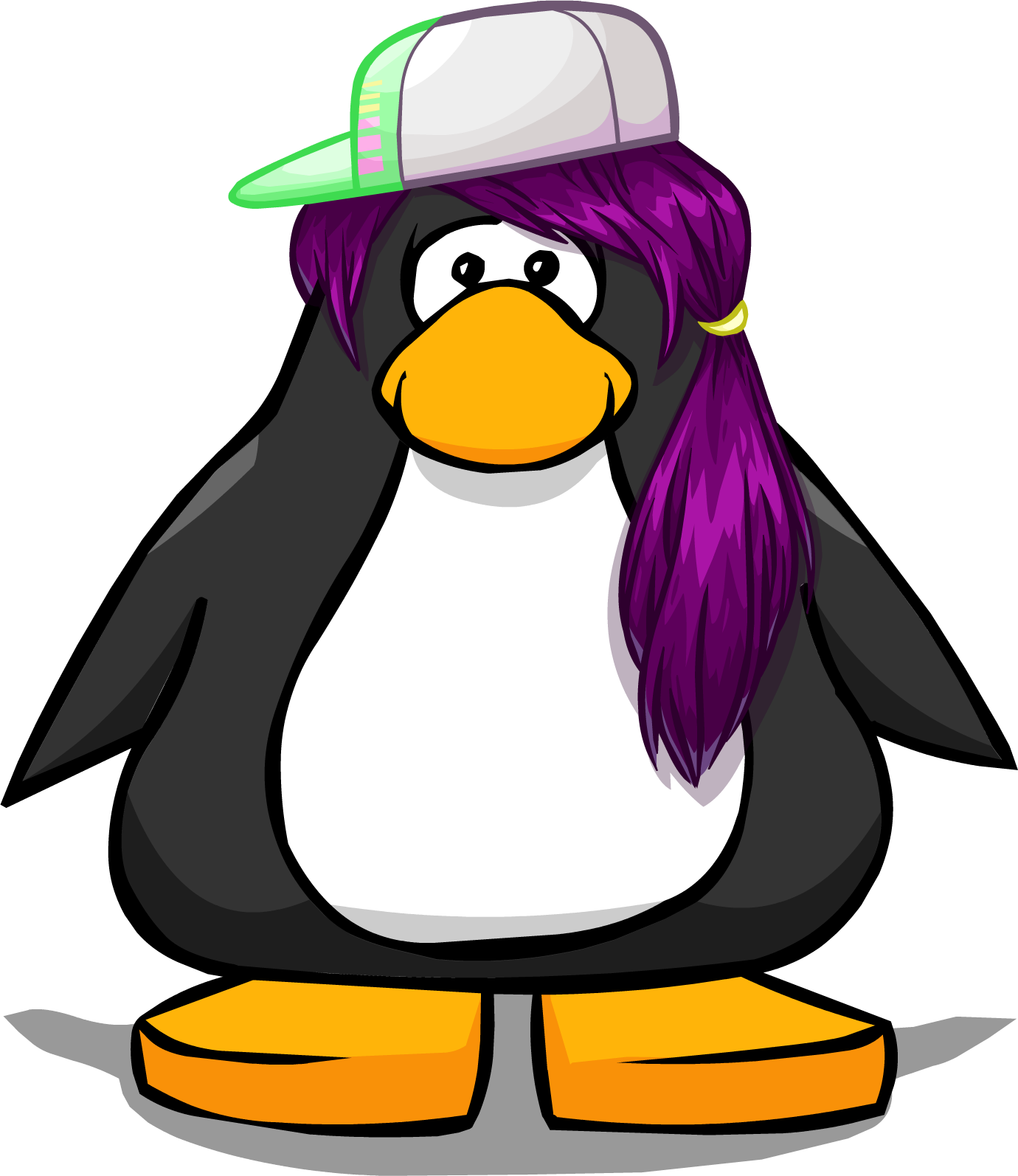 The Hip-hop On A Player Card - Penguin With A Horn (1380x1594), Png Download