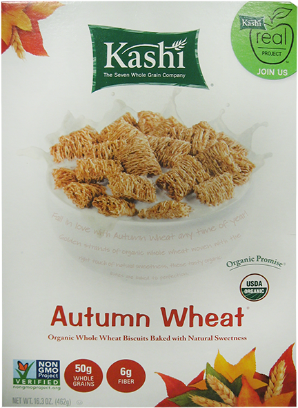 Kashi Promise Autumn Wheat Organic Cereal Box-16 - Kashi Cereal (650x650), Png Download