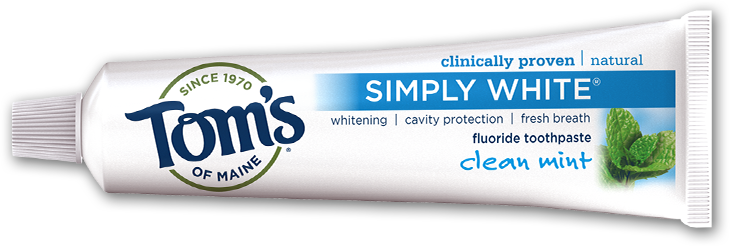 Tom's Of Maine Toothpaste - Toms Of Maine Toothpaste (730x246), Png Download