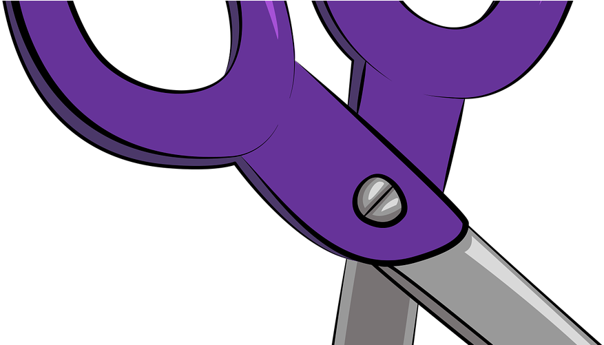45 Amazingly Creative Repurposed Cereal Box Projects - Purple Scissor Cartoon (1013x500), Png Download