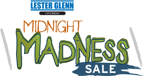 Midnight Madness Sale Logo - Lester Glenn Hyundai (554x311), Png Download
