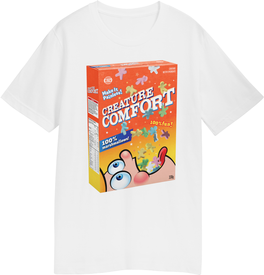 Creature Comfort Cereal Box T-shirt - Girl Scout Cookies Shirt (1140x998), Png Download