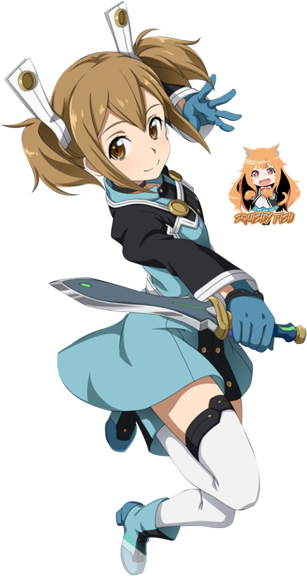 Silica [render - Sword Art Online Movie Silica (688x1161), Png Download
