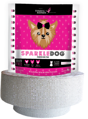 Premium Dog Food - Sparkle Dog Pink Dog Food (350x467), Png Download