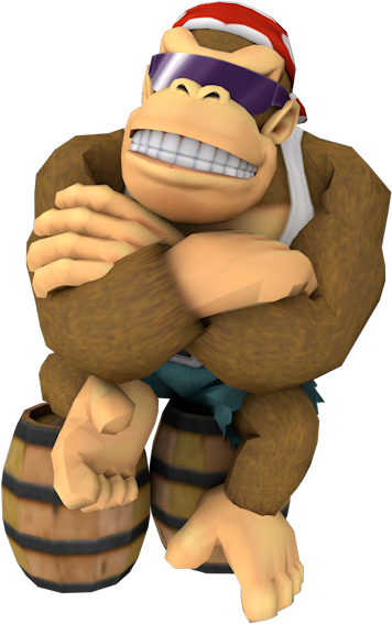Download Zip Archive - Funky Kong Model (750x650), Png Download