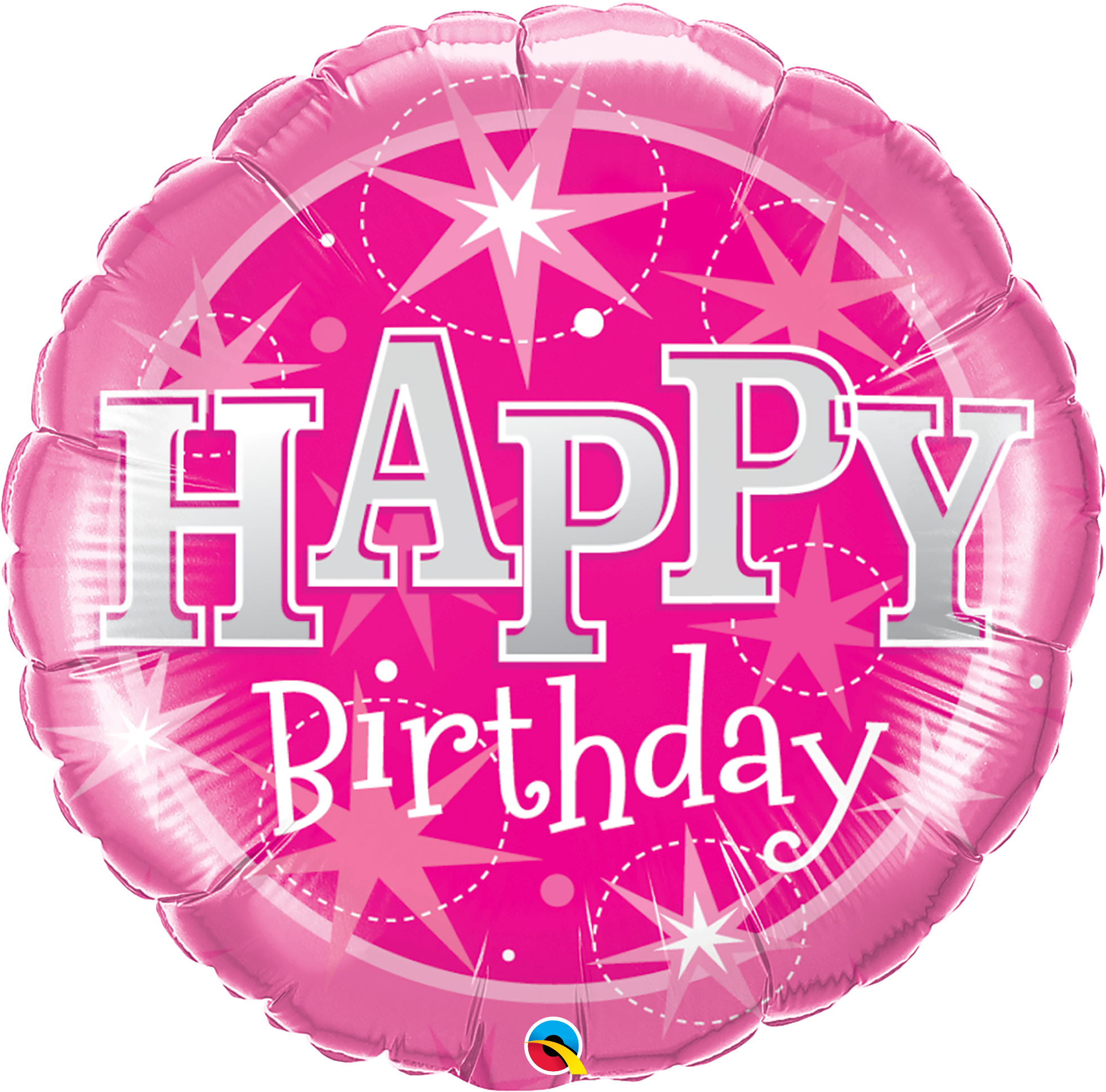 Birthday Pink Sparkle 18r Suprafoil - Happy Birthday Pink Balloons 80th (650x650), Png Download
