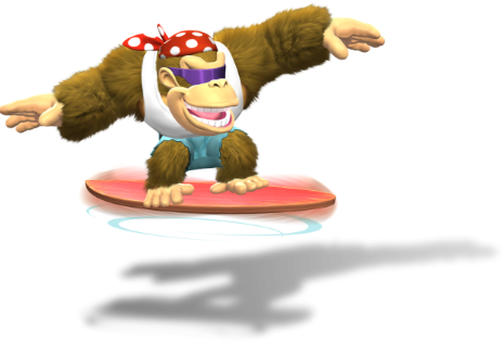 Funky Kong Tropical Freeze - Donkey Kong Country Tropical Freeze Funky Kong (465x315), Png Download