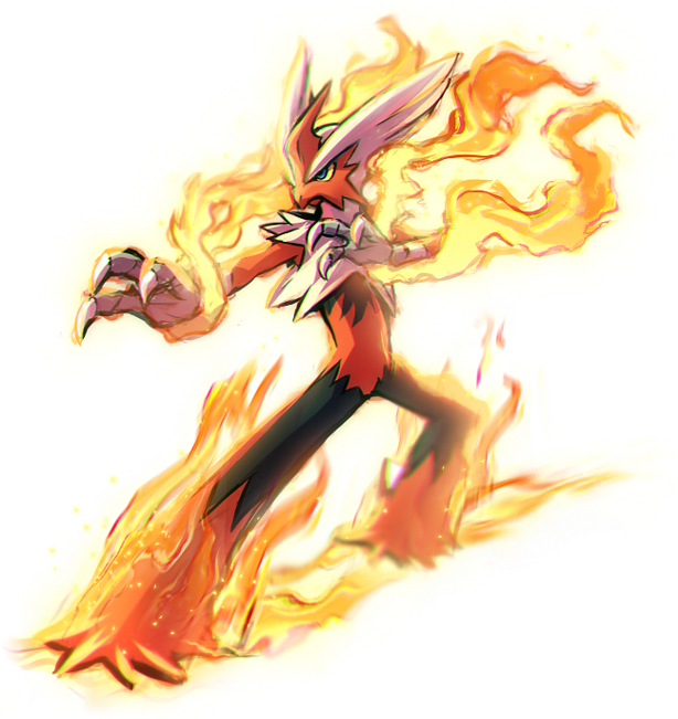 Mega Blaziken By Kawiko - Pokemon Blaziken (614x651), Png Download
