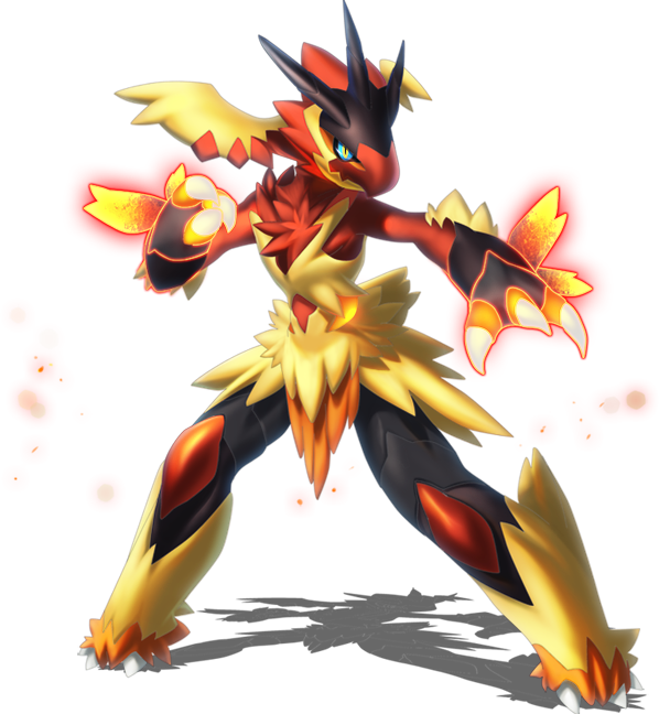 0 Yorum - Blaziken And Lucario Fusion (598x648), Png Download