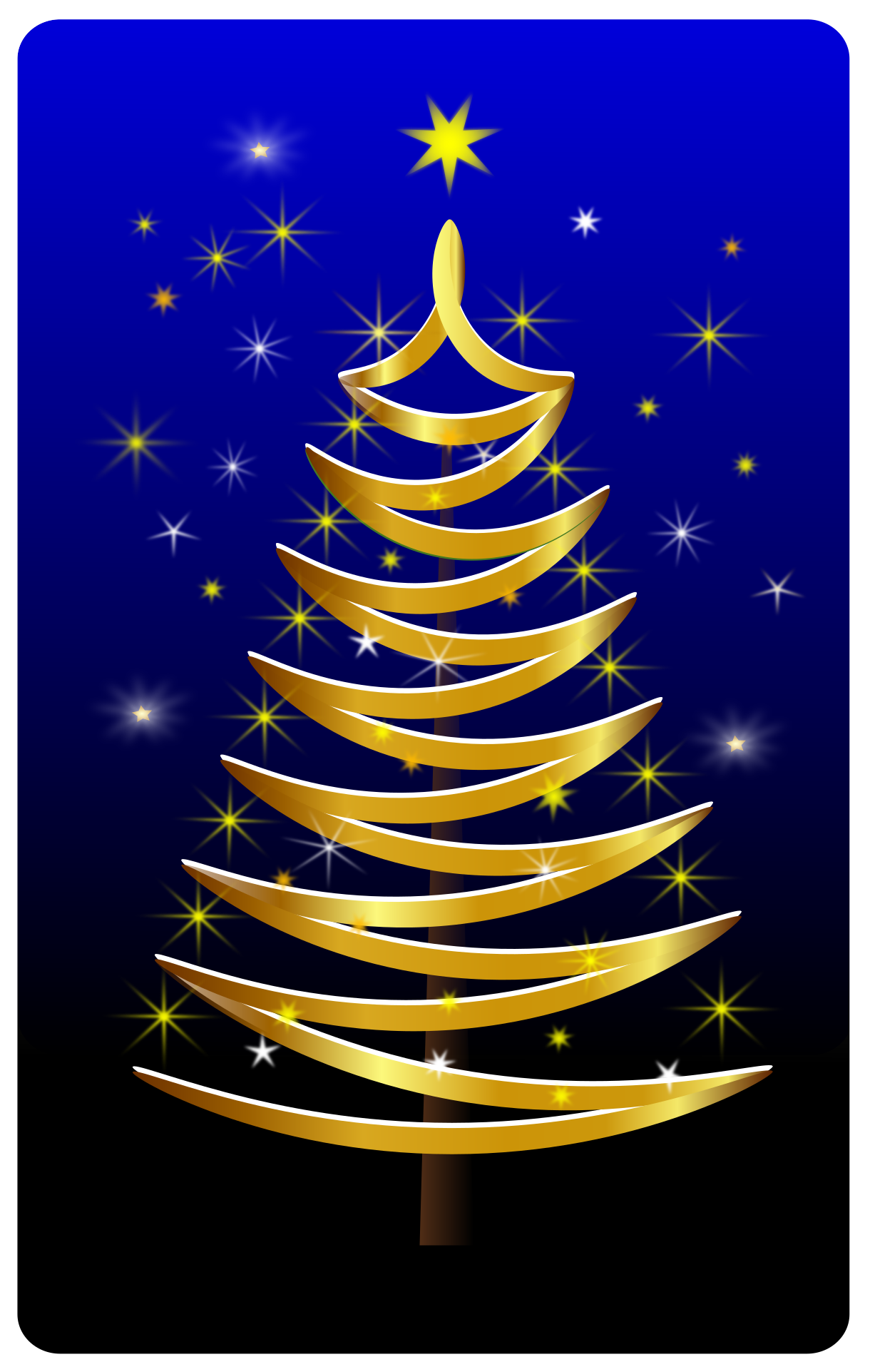Big Image - Christmas Tree Stylised (1691x2400), Png Download