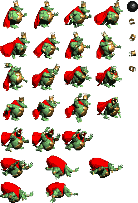 Diddy Kong - King K Rool Snes (442x649), Png Download