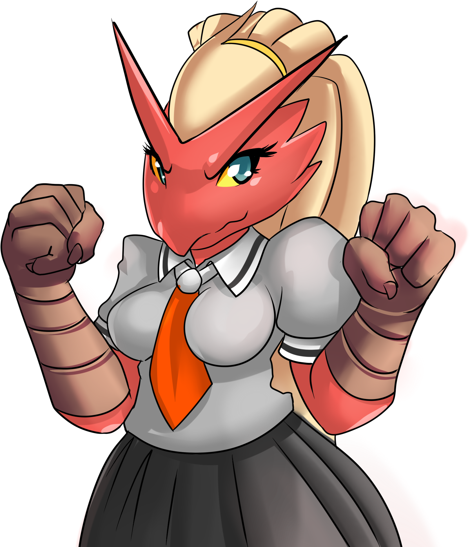 Pokémon Red And Blue Cartoon Mammal Fictional Character - School Girl Pokemon (2024x2024), Png Download