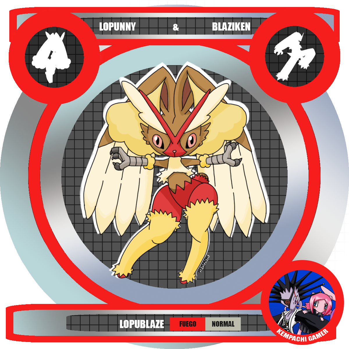 La Belleza De Lopunny Se Mezcla Con Las Increíbles - Imagenes De Fusiones Pokemon (1200x1200), Png Download