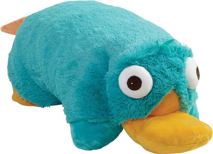 Disney Phineas And Ferb Perry The Platypus Pillow Pet - Perry The Platypus Pillow Pet (750x750), Png Download
