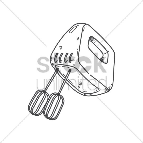 Whisk Drawing At Getdrawings - Electric Whisk Clipart (600x600), Png Download